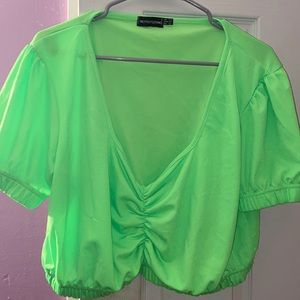 Neon Green Crop Top